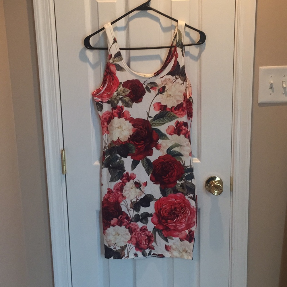 Floral body con dress